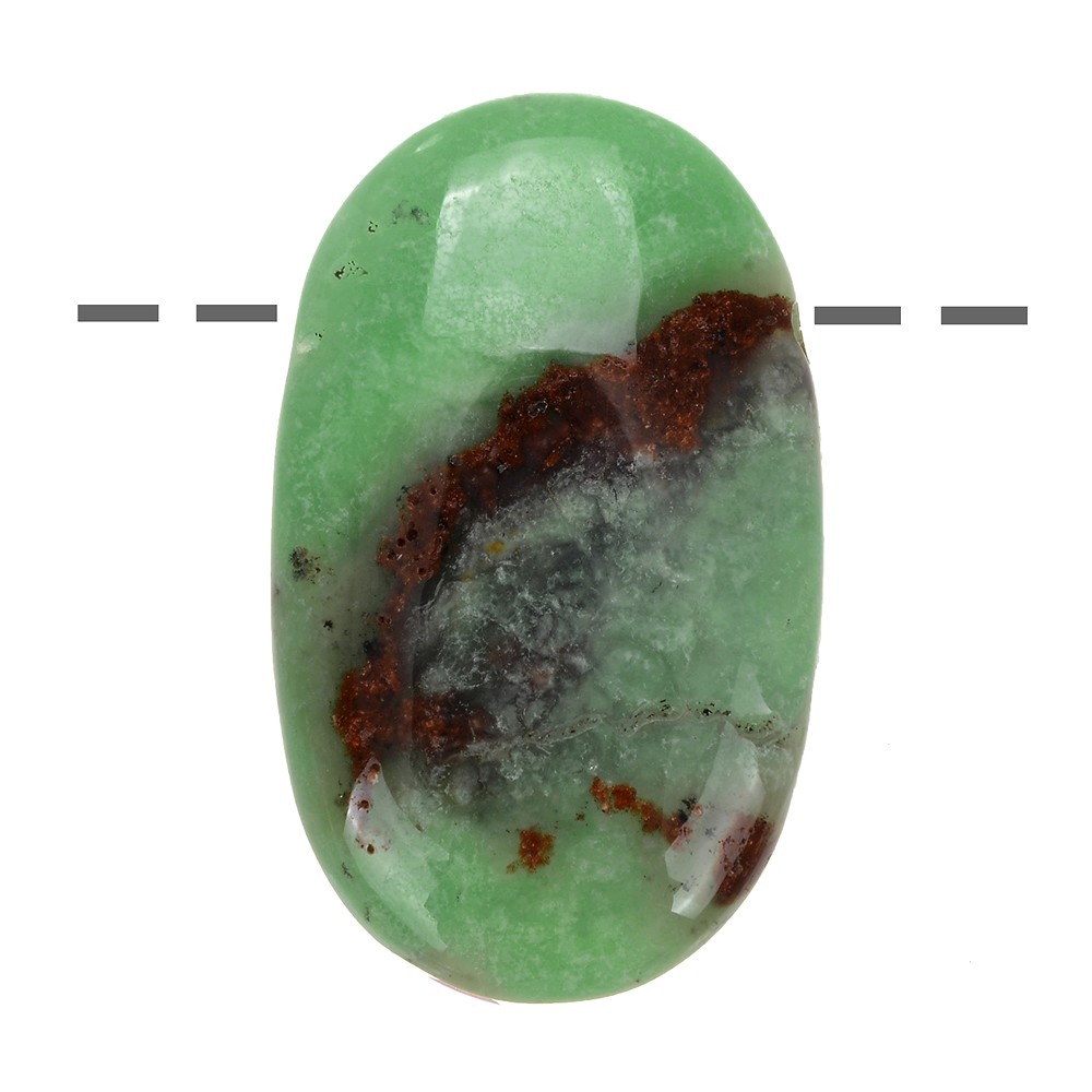 Small Palmstone Chrysoprase A drilled | wholesale gems, healing stones & jewelry