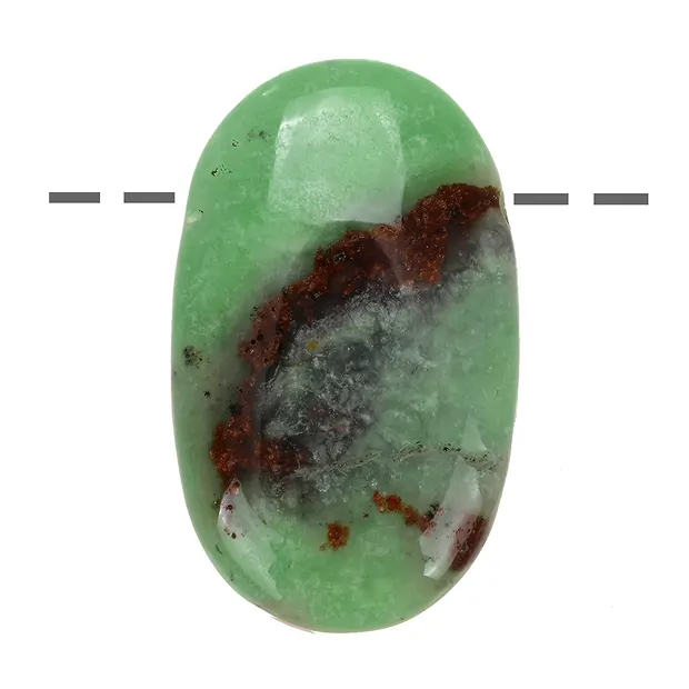 Small Palmstone Chrysoprase A drilled | wholesale gems, healing stones & jewelry