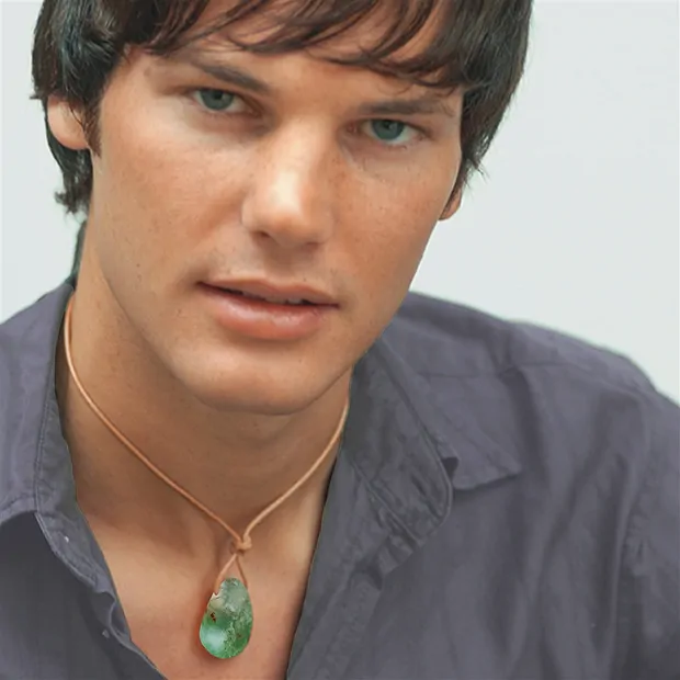 Piedra rodada perforada Crisoprasa | Marco Schreier