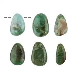 0405293002 Pierres roulées Chrysoprase percée | Marco Schreier