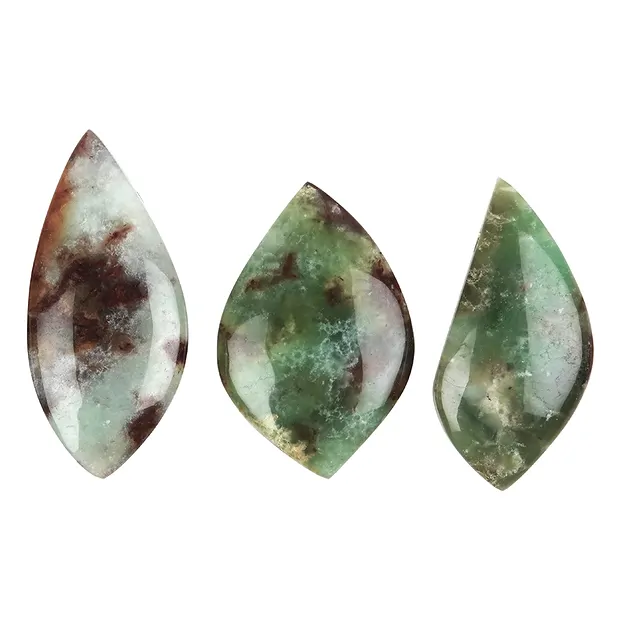 Freeform Chrysopras B gebohrt, 4,5 - 5,0cm | GH Edelsteine, Heilsteine & Schmuck