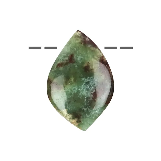 Freeform Chrysoprase B percée, 4,5 - 5,0cm | Marco Schreier