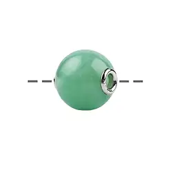 0405296612 Boule à bijoux Chrysoprase 12mm, rhodié | Marco Schreier
