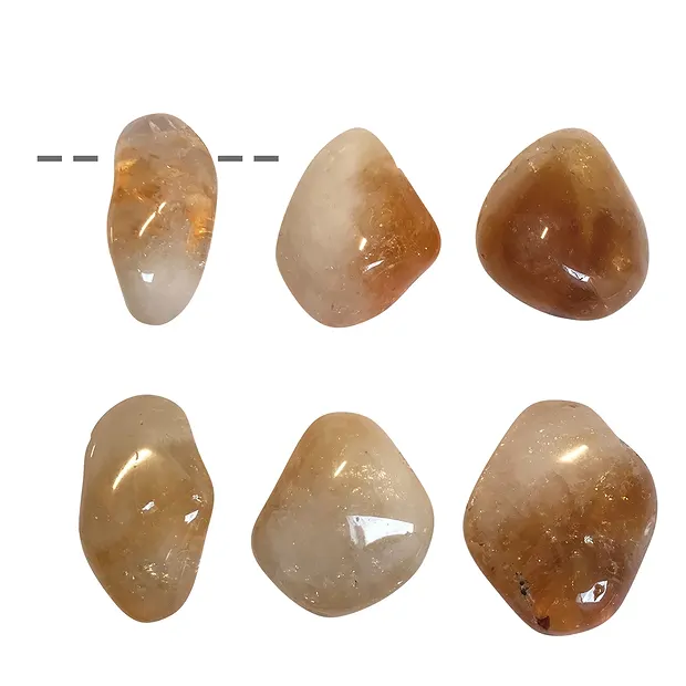 Tumbled Stone Citrine (burnt) drilled | wholesale gems, healing stones & jewelry