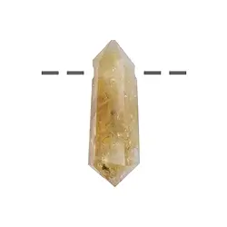 0405393021 Point polished Citrine (heated) drilled, 3,8 - 4,5cm | Marco Schreier