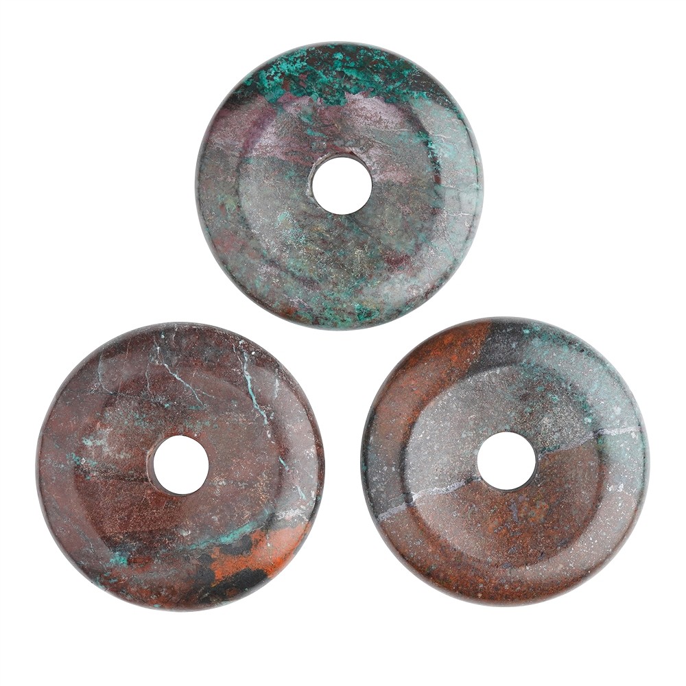 Donut chrysocolla cuprite, 30mm | wholesaler gems, healing stones & jewelry