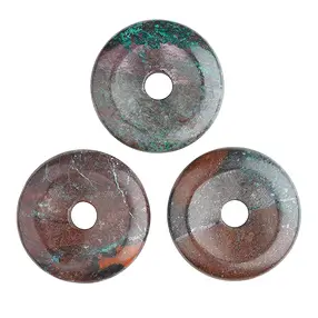Cuprita crisocola donut, 30mm | piedras preciosas, piedras curativas y joyería