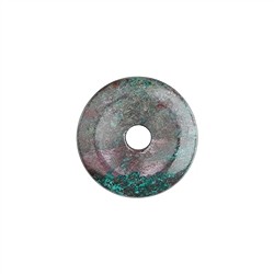 0405600300 Cuprita crisocola donut, 30mm | piedras preciosas, piedras curativas y joyería