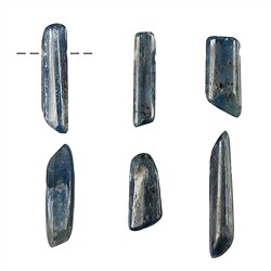 0406393002 Pietra burattata forata Cianite, 2,5 - 5,0 cm | Marco Schreier