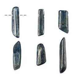 0406393002 Tumbled Stone Kyanite drilled, 2.5 - 5.0cm | wholesaler gems & healing stones