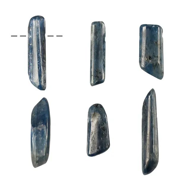 Trommelstein Disthen gebohrt, 2,5 - 5,0cm | GH Edelsteine, Heilsteine & Schmuck