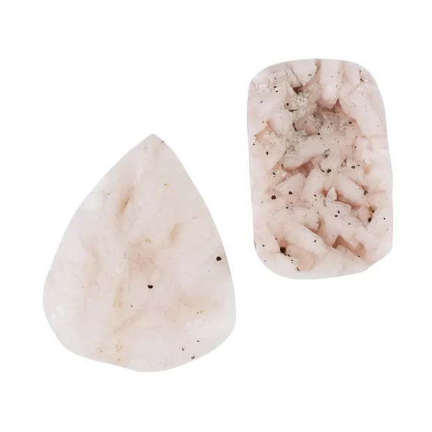 Cabochon druzy dolomite percé, 3,5 - 4,0cm | Marco Schreier