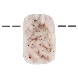 0406439075 Cabochon druzy dolomite percé, 3,5 - 4,0cm | Marco Schreier