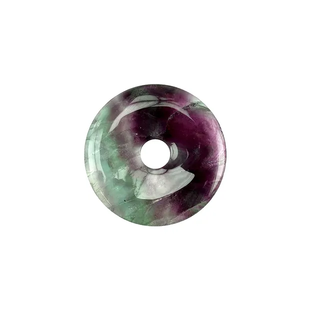 Fluorita donut, 30mm | Schreier piedras preciosas, piedras curativas y joyería