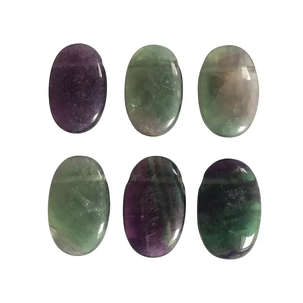 Linsenstein Fluorit gebohrt | Mineralien-Handel Edelsteine, Heilsteine & Schmuck