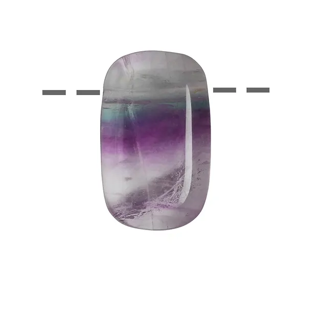 Drilled fluorite rectangle, 3.0 - 3.5 cm | wholesaler gems & healing stones