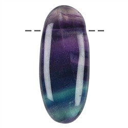 0407293009 Trommelstein lang Fluorit gebohrt, 5,0cm | GH Edelsteine, Heilsteine & Schmuck