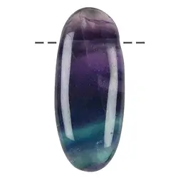0407293009 Tumbled Stone long drilled fluorite, 5,0cm | wholesaler gems & healing stones