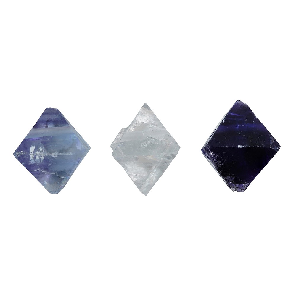 Spaltoktaeder Fluorit gebohrt, 2,5cm | Schreier Edelsteine, Heilsteine & Schmuck