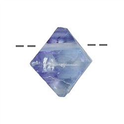 0407293020 Drilled split octahedron fluorite, 2.5cm | wholesaler gems & healing stones