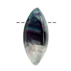 0407293245 Navette Fluorit gebohrt, 4,5cm | Großhändler Edelsteine, Heilsteine & Schmuck