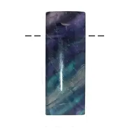 0407295201 Fluorite rectangulaire percée, 4,5cm | Marco Schreier