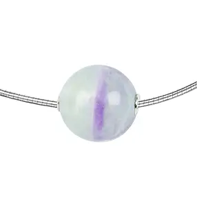 Schmuckkugel Fluorit 20mm, rhodiniert | Edelsteine, Heilsteine & Schmuck-Handel