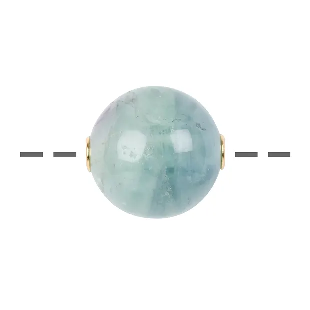 Boule à bijoux Fluorite 20mm, doré | Marco Schreier