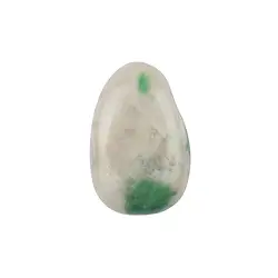 0408393066 Trommelstein Granat grün (Grossular) gebohrt, 3,0 - 3,5cm (mitttel) | Marco Schreier