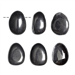 0408593002 Tumbled Stone Hematite drilled | minerals trade - gems, healing stones & jewelry