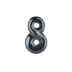 0408596029 Pezzo di collana "Infinity" Ematite, 4 cm | grossista gemme e pietre curative