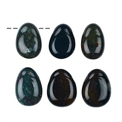 0408793002 Tumbled Stone Heliotrope (Bloodstone) drilled | wholesaler gems & healing stones