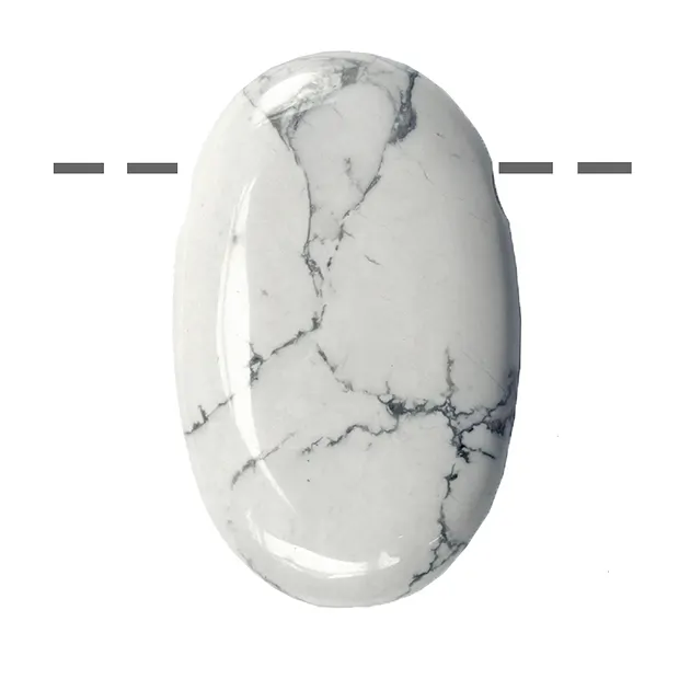 Linsenstein Magnesit gebohrt | Mineralienhandel Edelsteine, Heilsteine & Schmuck