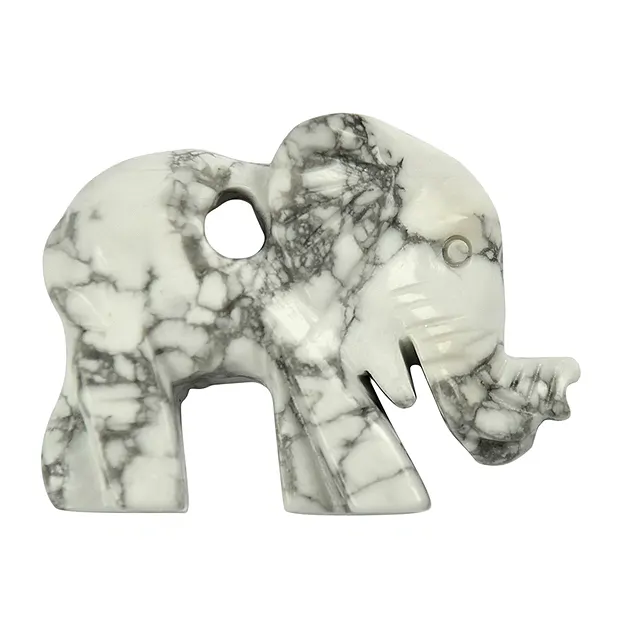 Magnesite elefante forata, 4,5 cm | Gemme Schreier, pietre curative e gioielli