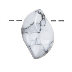 0409194008 Magnesite Ali di Fenice (serenità) forata, 3,5 cm | Marco Schreier