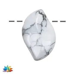 0409194008 Phoenix-Flügel Magnesit (Gelassenheit) gebohrt, 3,5cm | Marco Schreier