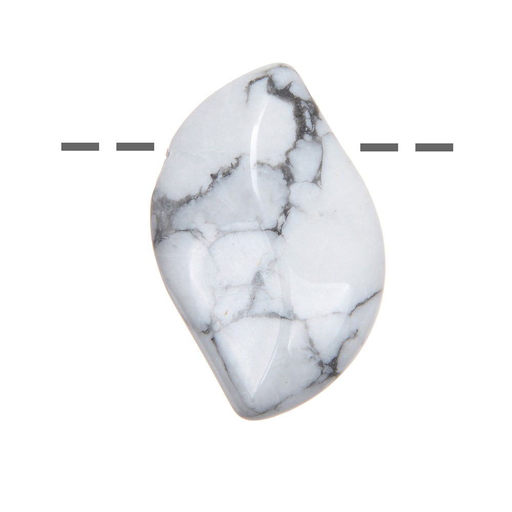 Phoenix-Flügel Magnesit (Gelassenheit) gebohrt, 3,5cm | Marco Schreier