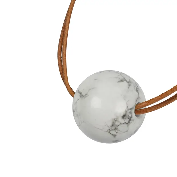 Kugel Magnesit gebohrt, 25mm, 4mm-Bohrung | GH Edelsteine, Heilsteine & Schmuck