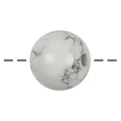 0409194525 Sfera di Magnesite forata, 25 mm | Gemme Schreier, pietre curative e gioielli