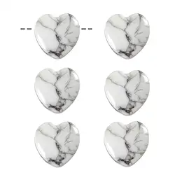 0409194605 Cuore di Magnesite forato, 15 mm  | Gemme Schreier, pietre curative e gioielli
