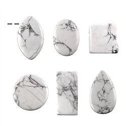 0409195600 Cabochon set Magnesite drilled (6 pcs./ PU) | wholesaler gems & healing stones