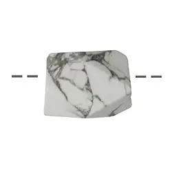 0409198201 Freeform Magnesite faceted drilled, 2.0 - 2.5cm | gems, healing stones & jewelry