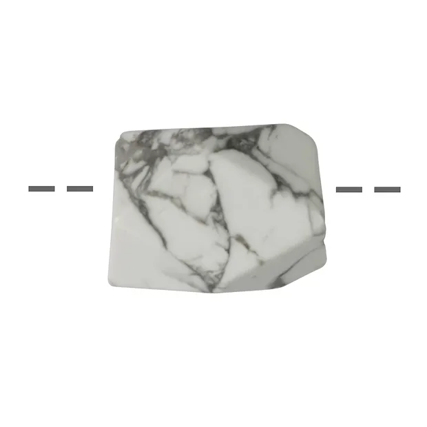 Freeform Magnesit facettiert gebohrt, 2,0 - 2,5cm | Marco Schreier