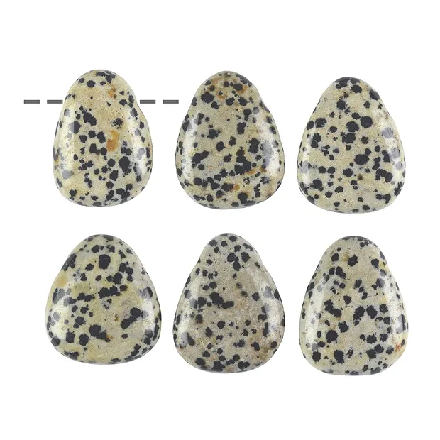 Tumbled Stone Dalmatian Stone drilled | wholesale gems, healing stones & jewelry