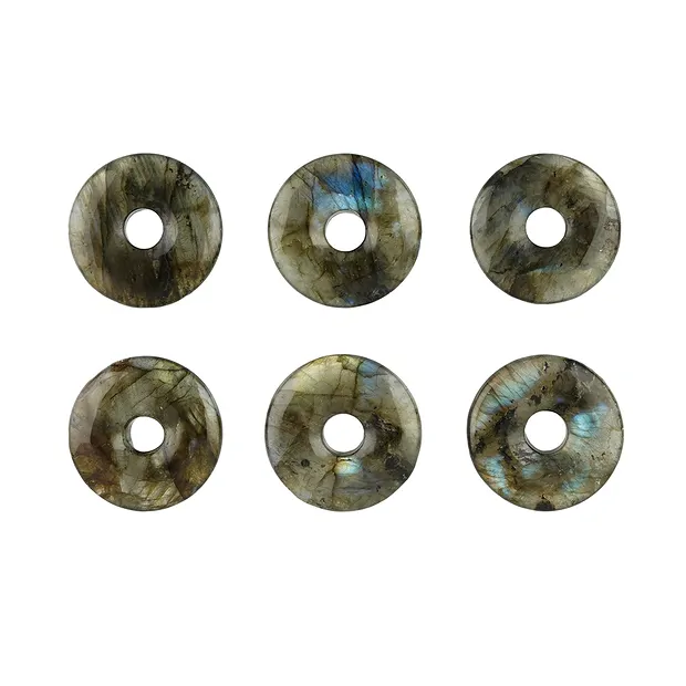 Donut labradorita, 28 - 32mm | piedras preciosas, piedras curativas y joyería