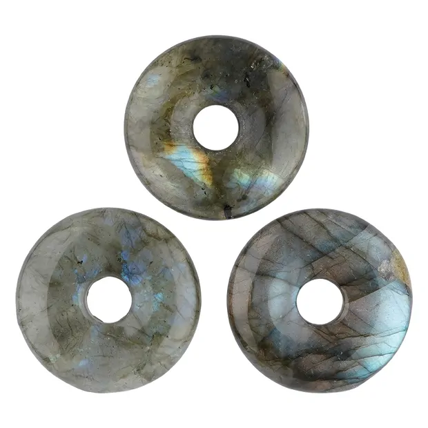 Donut labradorite AAA, 30mm | Schreier wholesale; gems, healing stones & jewelry