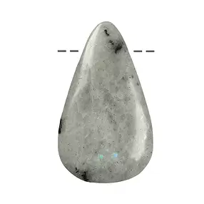 Cabochon goutte labradorite B percé, 4,5 - 7,0cm | Marco Schreier