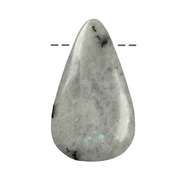 Cabochon goutte labradorite B percé, 4,5 - 7,0cm | Marco Schreier