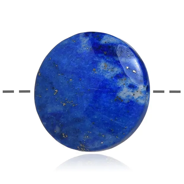 Lapis Lazuli circle, drilled, 3.0cm | wholesaler gems, healing stones & jewelry