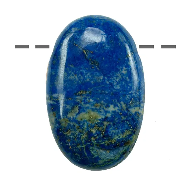 Linsenstein Lapis Lazuli A gebohrt | Großhandel Edelsteine, Heilsteine & Schmuck